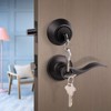 Oil Rubbed Bronze Keyed-Alike Door Levers and Double Cylinder Deadbolts