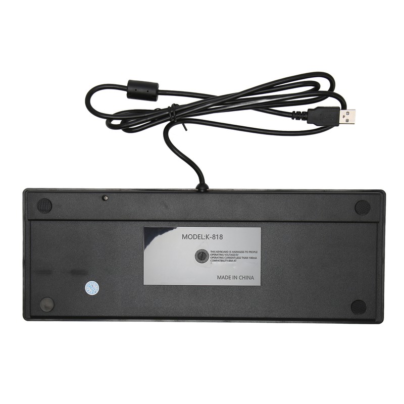 Industrial Keyboard Touchpad Wired Connection X Scissor Foot Plug and