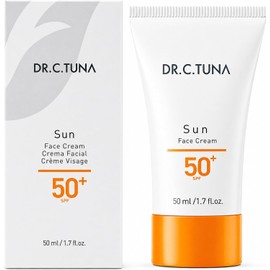 FARMASi Dr. C. Tuna Sun Care Spf 50 Crema Facial Solar, Locin Suave Amplio Espectro Y Resistente Al Agua Crema Solar Uva/Uvb Proteccin Solar, Ligera Para Todo Tipo De Piel, 1.7 Fl.