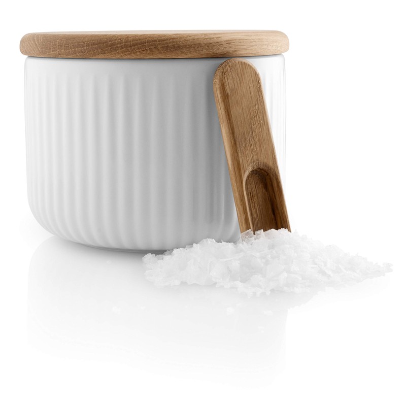 Eva Trio Legio Nova salt cellar with lid and spoon