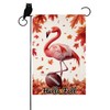 Welcome Fall Flamingo Football Garden Flag For Outside 12x18 Double
