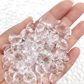 LYFJXX Fake Ice, 1000 PCS Acrylic Gems 4 * 12 mm Plastic for Photography Accessories Props Decoration for Wedding Decor