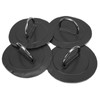 4 Pcs Inflatable Boat DRing Pad Patch PVC Durable Marine