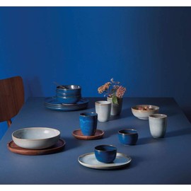 ASA Seasons 27141119 Dessert Plate, Ceramic, Midnight Blue, 21 cm