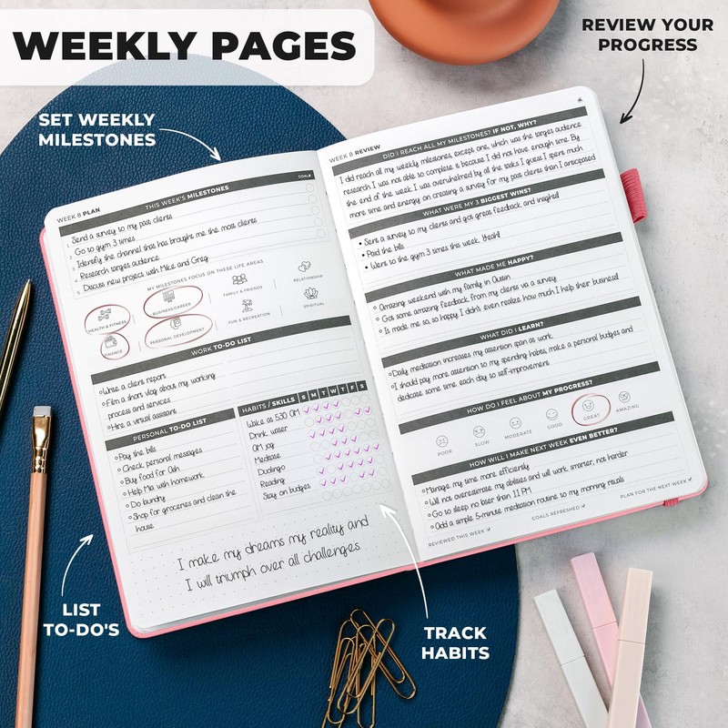 Clever Fox Ultimate Achiever’s Goal Planner - Focus & Productivity