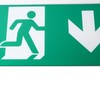 Exit Sign LED Battery Powered Emergency Safety Facilities Acrylic ABS