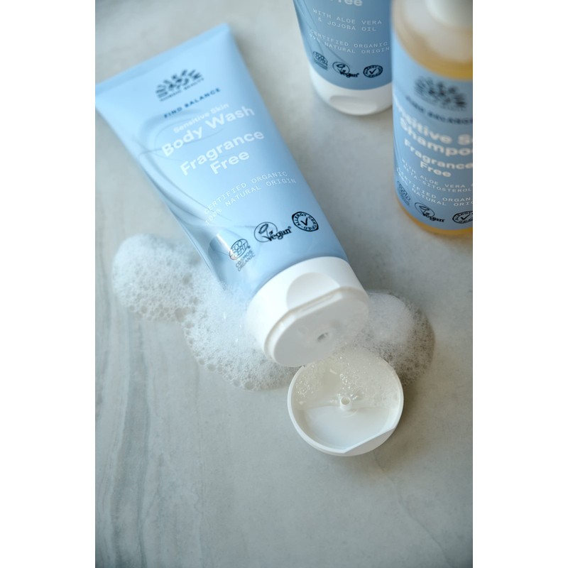 Urtekram Body Wash - Fragrance Free, Find Balance, Sensitive, 200