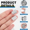 Yaocom 200 Pcs 1/8 Aluminum Crimping Loop Sleeve Cable Crimp