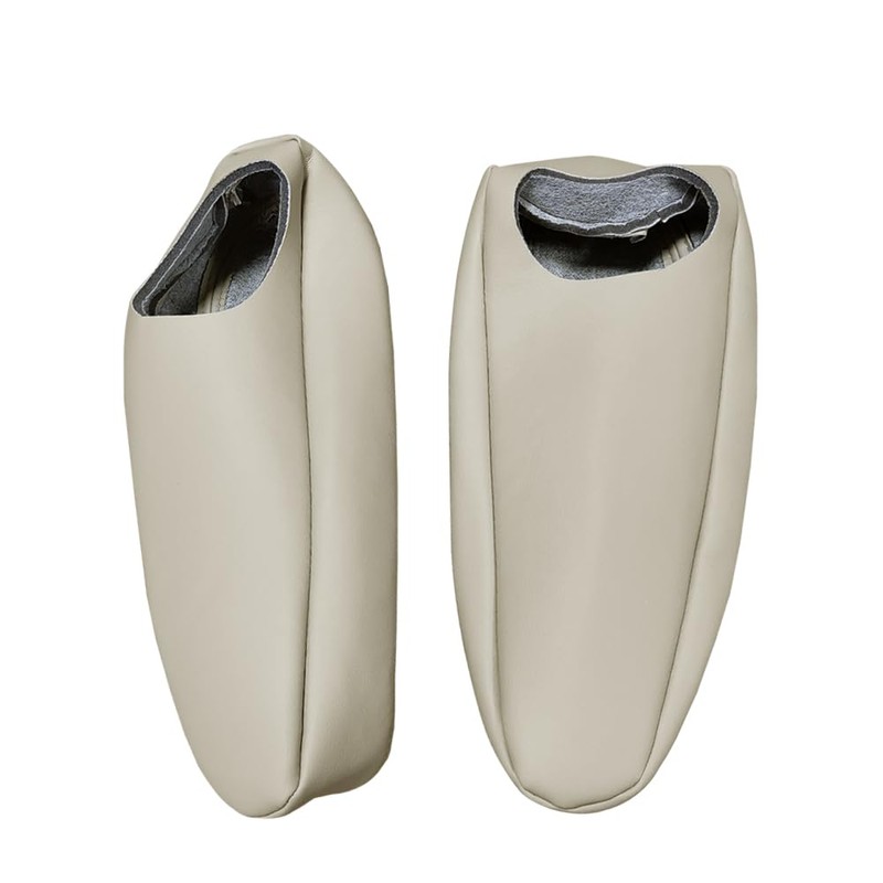 Zieichy 2Pcs Replacement Seat Armrest Cover Shale Light Tan Microfiber