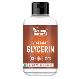 Holy Natural - The Wonder of World Holy Natural Organic Vegetable Glycerin (300ml), USDA Certified Vegetable Glycerin, Non-GMO, Kosher, Food Grade/Cosmetic Grade, For Skin, Hair, Crafts, and Soap Base Oil.