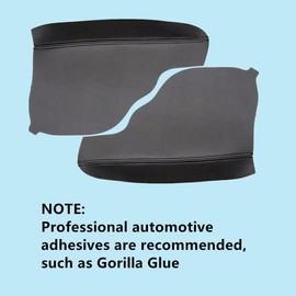 AOUTTUOA 2pcs Door Panel Armrest Replacement Cover Black Leather Compatible with Honda Odyssey 2011 2012 2013 2014 2015 2016 2017