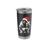 Gorilla Monkey With Santa Hat And Beer - Funny Christmas