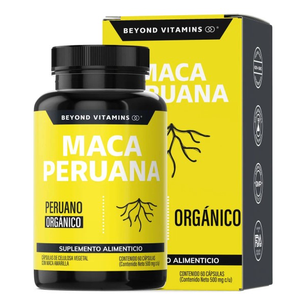 Maca Peruana Amarilla 1000mg De Maca Peruana Orgnica Por Cpsula