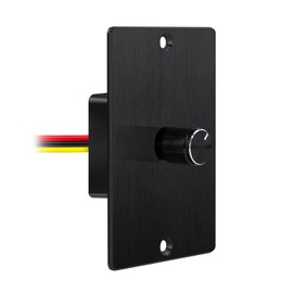 Acegoo RV Light Dimmer Switch DC 12 Volt High-Side PWM Dimmer, Perfect for Camper Van Boat Trailer Truck Cars Strip Light and 12V LED Light Fixture, Rotary Dimming (10A-Black)