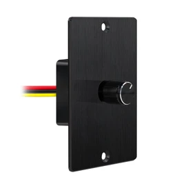 Acegoo RV Light Dimmer Switch DC 12 Volt High-Side PWM Dimmer, Perfect for Camper Van Boat Trailer Truck Cars Strip Light and 12V LED Light Fixture, Rotary Dimming (10A-Black)