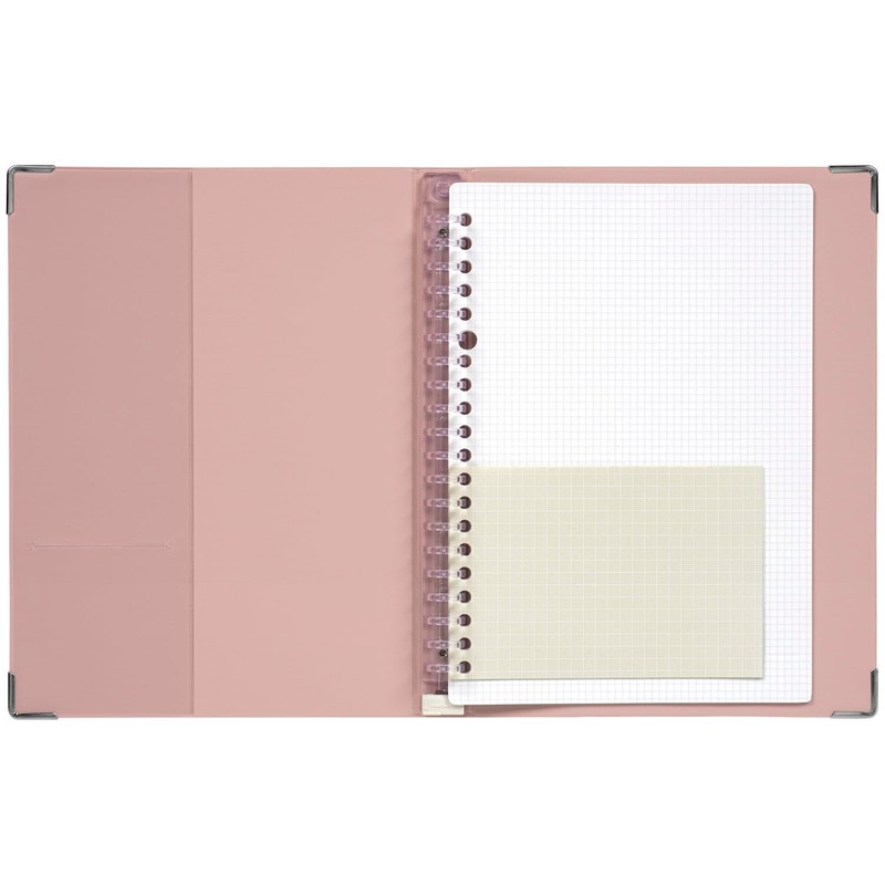 Maruman F416-38 Binder Yuance A5 20 Hole Light Pink