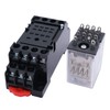 mxuteuk 2pcs HH54P AC 220V/240V LED Indicator Electromagnetic Power Relay