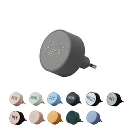 Design Letters MyCharger EU Hey (Gey) - Euro Type C, 2.4 A (12 W), Made in Fashionable Colours, Quick Charge and Safe
