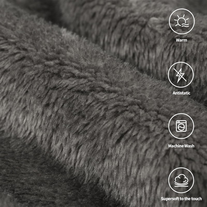 Felesha Fingal Plush Fleece Throw Blanket for Couch and Bed,