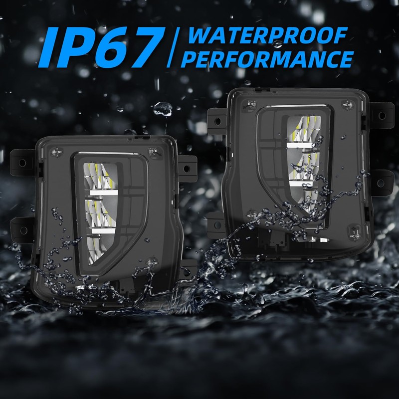 wideep Premium LED Fog Light Assemblies for Silverado 1500 2016-2018
