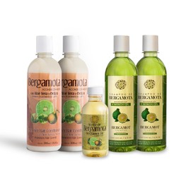 Kit Capilar de Bergamota con Minoxidil Shampoo y Acondicionador Tratamiento Completo para Rutina de Cuidado Diario Cabello con Mejor Apariencia, Fuerza y Sensación de Mayor Densidad