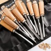 Unbranded 12 Pcs Wood Carving Hand Chisel Tool Set Professional
