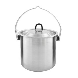 Tatonka Pot Set BC 1,4 l – Pentola alta per esterni in acciaio inox con ciotola utilizzabile, staffa per appendere, scala volumetrica e coperchio – 1,4 litri – Ø 13 x 13,5 cm