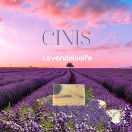 CINIS Handmade Lavender Soap - Aromatic %100 Natural Soap with Lavender Composition According to an Original Recipe - e100g