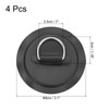 PATIKIL 3.1" Paddle Board D Rings, 4 Pcs Stainless Steel