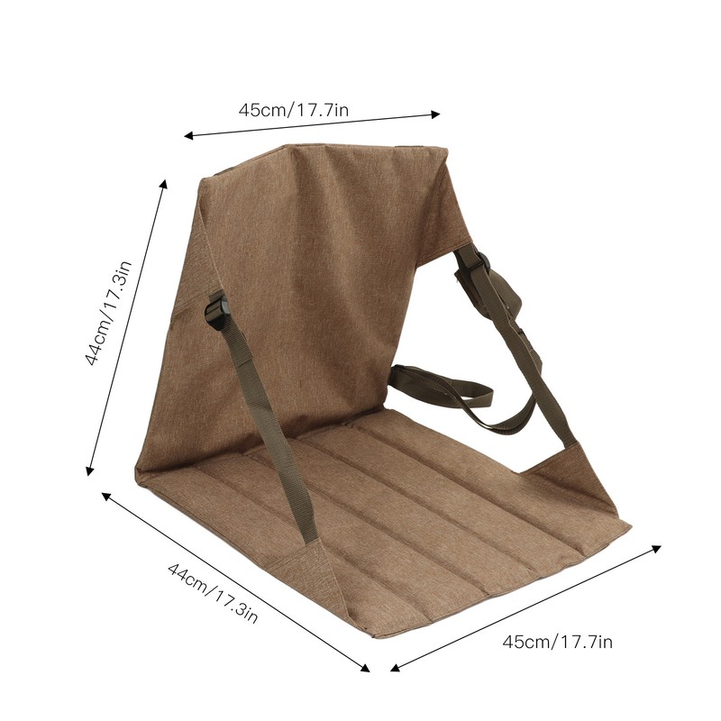 Folding Stadium Cushion 600D Oxford Cloth with Backrest Portable Stadium