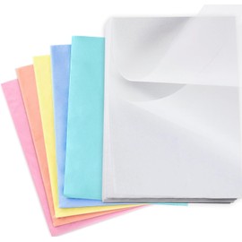 RINGSUN Wrapping Tissue Paper, 350 A4 Size White and 10 70x50cm Size Colored, Gift Wrapping Paper Bulk for Crafts Weddings Birthday Party Favor