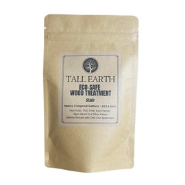 Tall Earth Eco-Safe Wood Treatment, Non-Toxic Stain, Silver Gray Patina, 3 Gallon Mix