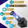 Hotpet 5MP Webcam 2.8-12mm Varifocal Lens USB Camera HD 2592X1944
