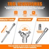 XHTT Mechanics Tools Kit,108-Piece 1/4"&1/2 Metric And Standard Socket Set,Ratchet
