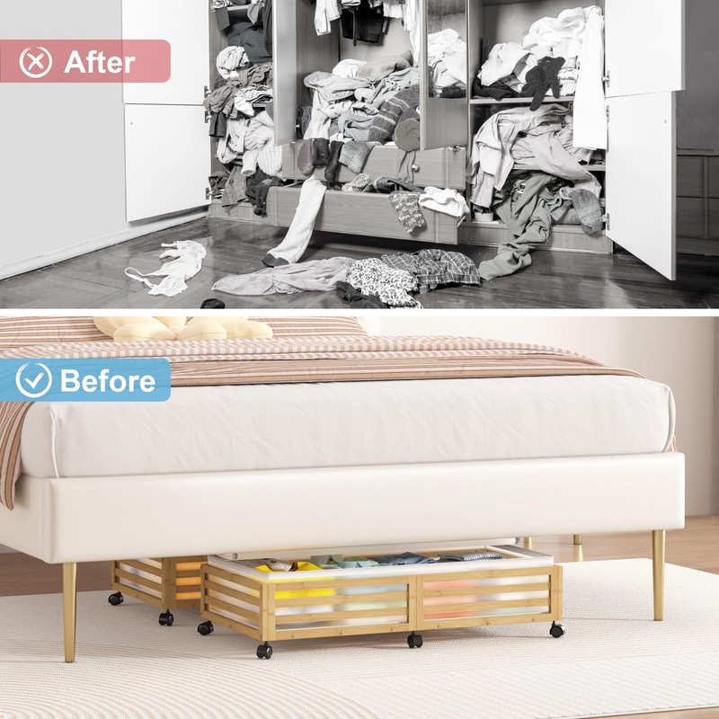 Wisuce Home Under Bed Storage Containers With Wheels - 2