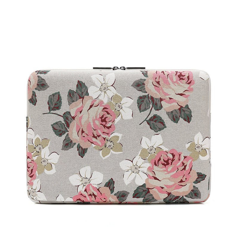 Canvaslife Pink Rose Patten laptop sleeve 14 inch 14.0 inch