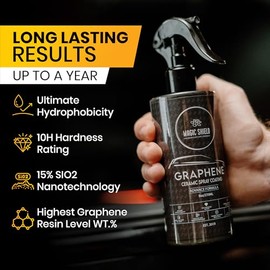 Graphene Ceramic Coating for Cars - High Protection 3 in 1 Spray, Recubrimiento 10h - Tratamiento Ceramico Automotriz con Grafeno Para Maxima Protecci