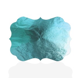 Fastasticdeals Home Decor Wall Sign Green Foil Style G Art Picture Frame Benelux Shape 18x12Inches