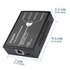 REVODATA Gigabit 4 Port 60W PoE Extender, 10/100/1000Mbps 1 in