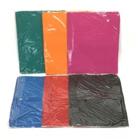 Unbranded 6 PACK STRETCHABLE BOOK COVERS PREMIUM SUPER STRETCH JUMBO SIZE ASSORTED COLORS