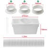 SPARES2GO Condenser Vent Box & Hose Kit Compatible with Bauknecht