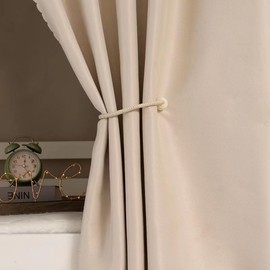 Navhao 2 Panels Dorm Home Solid Thicken Bunk Blackout Bed Curtains Cloth Bed Canopy Men Women Single Sleeper