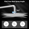 Hibbent All Metal 8 Inch Shower Head, High Pressure Stainless
