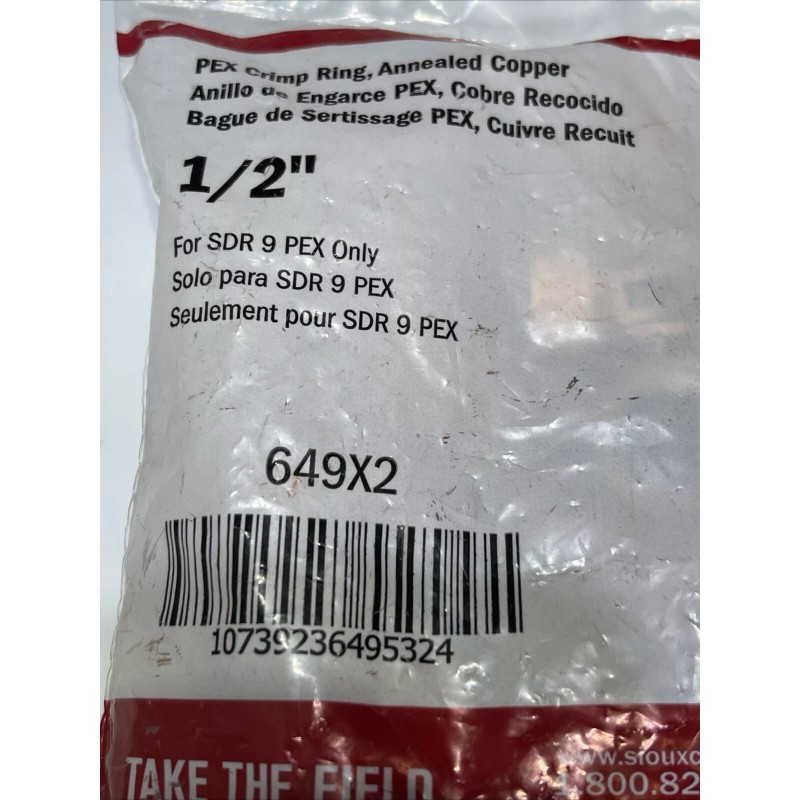 Sioux Chief Bag of 100 Sioux Chief PEX Crimp Ring