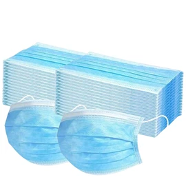 General Use Disposable Face Mask 100 Pcs Protective Masks 3 Layer Filter With Nose Clip And Ear Loops