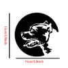 Black Wolf Car Stickers, Waterproof Vinyl Bumper Decals for Windows