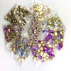 Heyiwell 50PC Mix Shape Sew On Crystal Rhinestone Flatback Gold