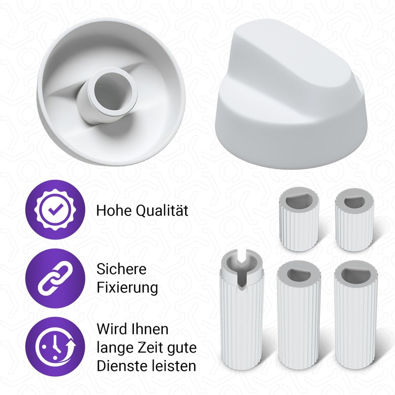 Viоks.pro Rotary Knob Cooker 43 mm Diameter Stove Knob Knob