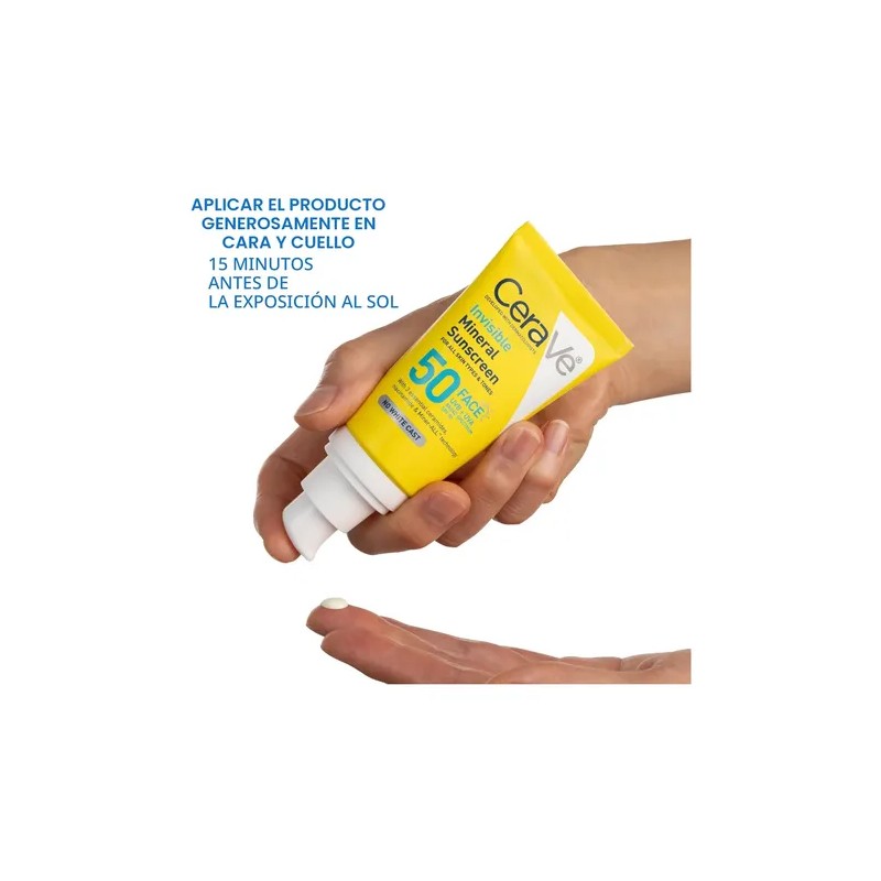 Cerave Protector Solar Mineral Invisible Niacinamida Spf 50