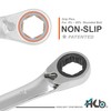 HB 7-Piece 90-Tooth & 120-Tooth Non-Slip Reversible Ratchet Wrench Set